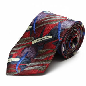J. Garcia Men’s Zoot Collection Fifty-Four 100% Silk Red Blue
